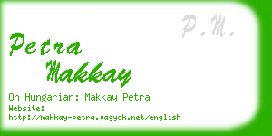 petra makkay business card